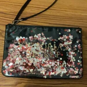 Victoria's Secret Black Sequin Clutch